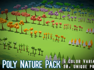 Low Poly Nature Pack 3D-Modell