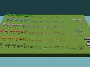 Low Poly Nature Pack 3D Model