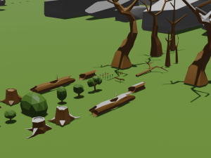 Low Poly Nature Pack Model 3D