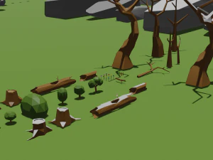 Low Poly Nature Pack 3D Model