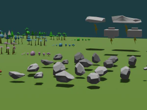 Low Poly Nature Pack 3D Model