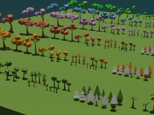 Low Poly Nature Pack 3D Model