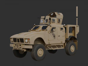 Oshkosh M-ATV Modello 3D low poly Low-poly Modello 3D