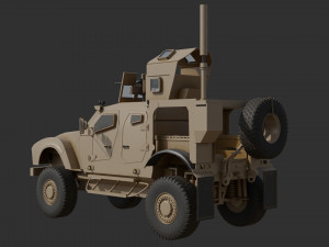 Oshkosh M-ATV 3D low poly model Low-poly Modèle 3D