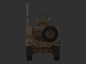Oshkosh M-ATV 3D low poly model Low-poly Modèle 3D