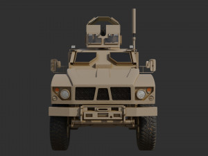 Oshkosh M-ATV 3D low poly model Low-poly Modèle 3D