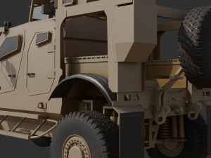 Oshkosh M-ATV 3D low poly model Low-poly Modèle 3D