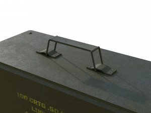 Ammo Box Low-poly Modello 3D