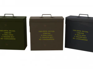 Ammo Box Pack 3D Model