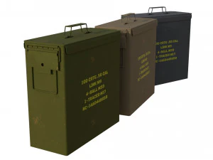 Ammo Box Pack 3D Model