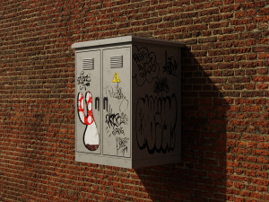 Electricity box Modello 3D