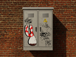 Electricity box Modello 3D