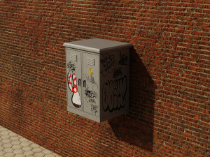 Electricity box Modello 3D