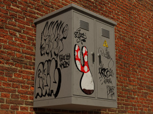 Electricity box Modello 3D