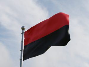 Ukrainian flags 3D Model