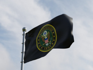 Animated US Flags 3Dモデル
