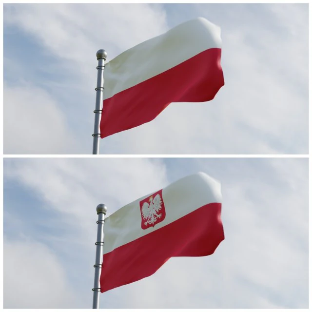 Bandeiras animadas da Pol&ocirc;nia Modelo 3D .c4d .max .obj .3ds .fbx .stl .blend 