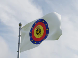 Animated Belguim Flags 3D Model