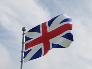 Animated United Kingdom Flags Modelo 3D