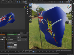 Animated United Kingdom Flags Modelo 3D