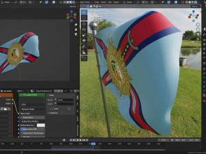 Animated Ireland Flags 3D Модель