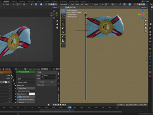 Animated Ireland Flags 3D Модель