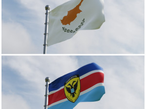 Animated Cyprus Flags 3D Model