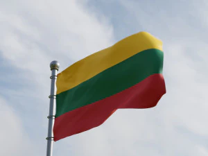 Banderas animadas de Lituania Modelo 3D