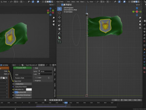 Animated Macedonia Flags Modello 3D