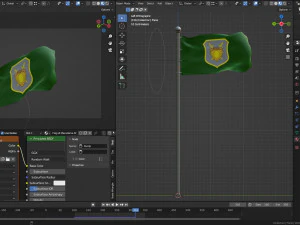 Animated Macedonia Flags 3D Model
