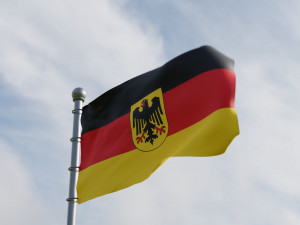 Animated Germany Flags 3D मॉडल