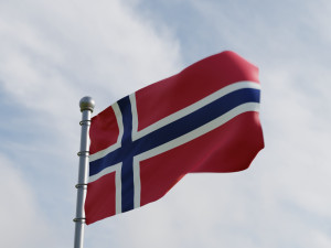Animated Norway Flags 3Dモデル