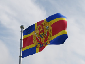 Animated Moldova Flags 3D Model