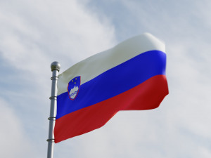 Animated Slovenia Flags 3Dモデル