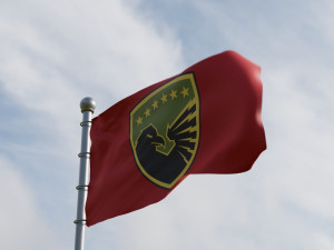 Animated Kosovo Flags 3D Modell