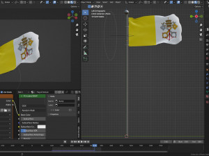 Animated Vatican Flags 3D मॉडल