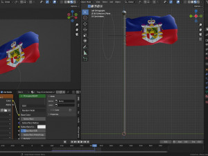 Animated Liechtenstein Flags Modelo 3D