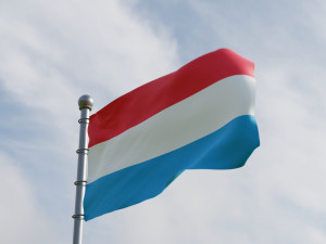 Animated Luxembourg Flags 3D Модель