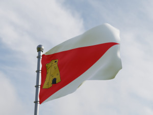 Animated Malta Flags 3D 3D Model