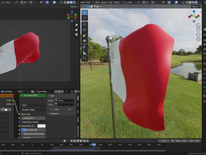 Animated Malta Flags 3D 3D Model