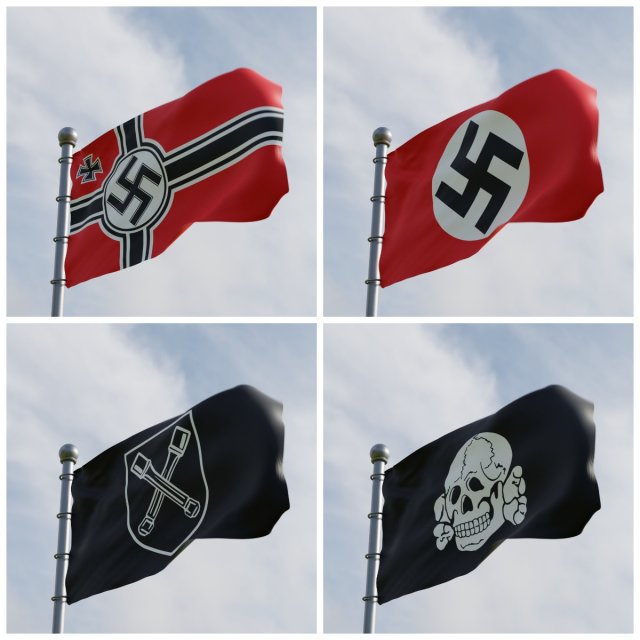 all the flags of ww2