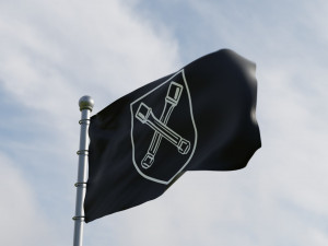 Animated German WW2 Flag Pack 3D-Modell