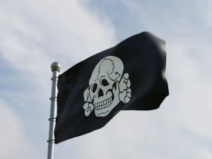 Animated German WW2 Flag Pack 3D Model