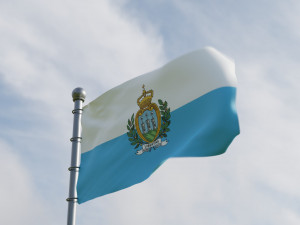 Animated San Marino Flags 3Dモデル