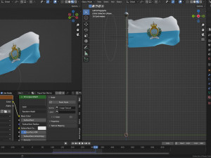Animated San Marino Flags 3Dモデル