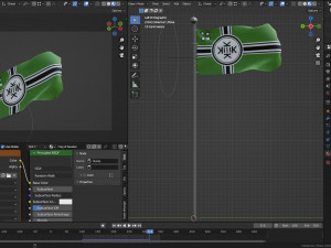 Animated flag of Kekistan 3D Model
