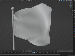 Animated flag of Kekistan 3D Model