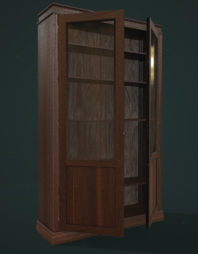 Soviet bookcase Modèle 3D .c4d .max .obj .3ds .fbx .stl .blend 