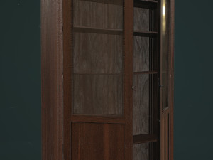 Soviet bookcase 3D Model