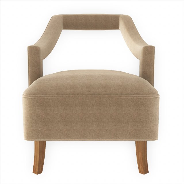Armchair 3D Модель .c4d .max .obj .3ds .fbx .stl .blend 